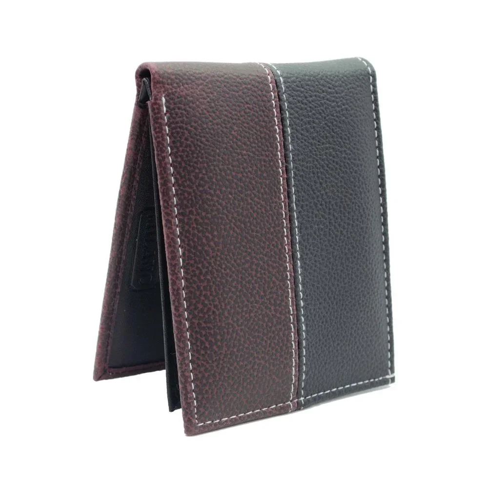 Mens Bifold Vegan Leather Wallet in Gift Box
